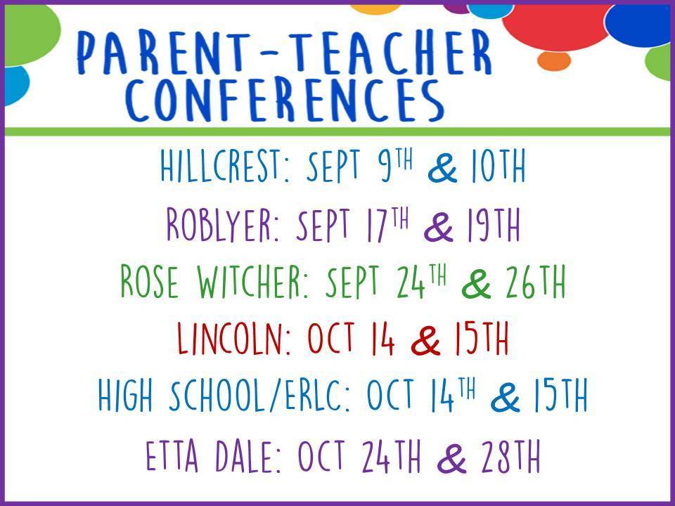 Save the Date for P/T Conferences