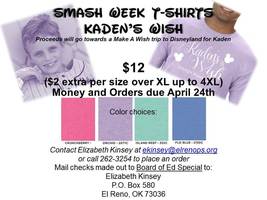 Smash Week Shirt info