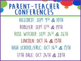 Save the Date for P/T Conferences