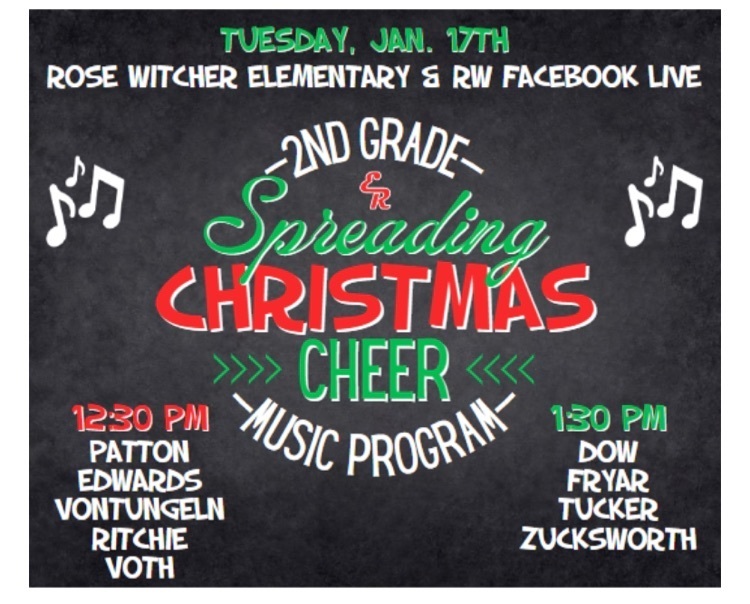 Come and join our Second Graders for our Christmas Performance  
