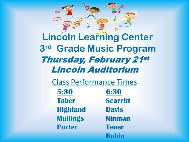3rd Grade Music Program